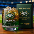 New York Jets 66rd Anniversary Whiskey Glass
