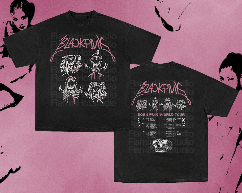 Blackpink Born Pink 2022 World Tour Unisex Shirt Hoodie, Sweatshirt | CoreVibeTees.com