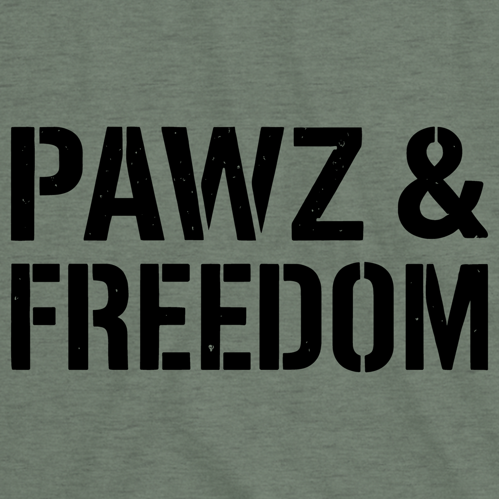 Pawz & Freedom (Front Print) (Adult Short Sleeve T-Shirt) Hoodie, Sweatshirt | CoreVibeTees.com (Image 2)