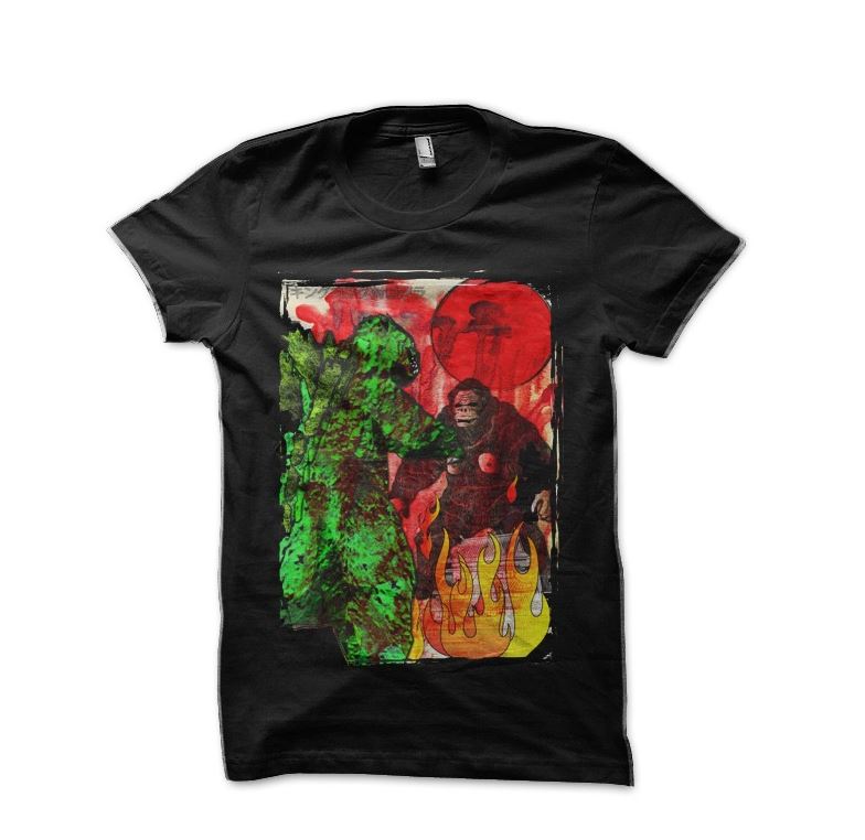 Godzilla vs King Kong Black Half Sleeve T-Shirt Hoodie, Sweatshirt | CoreVibeTees.com