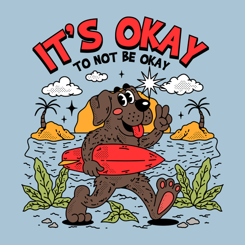 It's Okay To Not Be Okay (Adult Hoodie) T-Shirts, Sweatshirt | CoreVibeTees.com (Image 2)