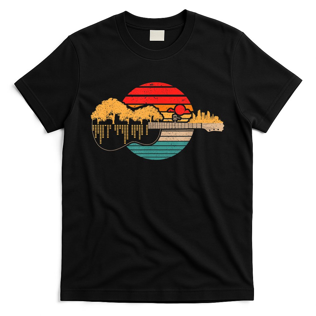 Disc Golf Flying Disc - Disc Golf Sunset Guitar T-Shirt Hoodie, Sweatshirt | CoreVibeTees.com
