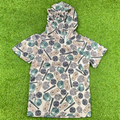 BatWrapz Baseball Diamond Camo Short Sleeve Performance Hoodie - Youth T-Shirts, Sweatshirt | CoreVibeTees.com (Image 1)