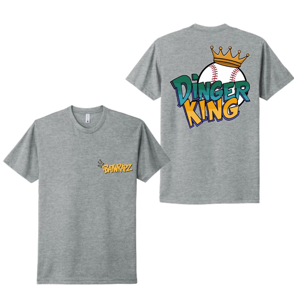 BatWrapz Dinger King Youth Tee - Heather Gray Hoodie, Sweatshirt | CoreVibeTees.com (Image 1)