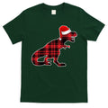 Dinosaur Santa Plaid T-Shirt Hoodie, Sweatshirt | CoreVibeTees.com