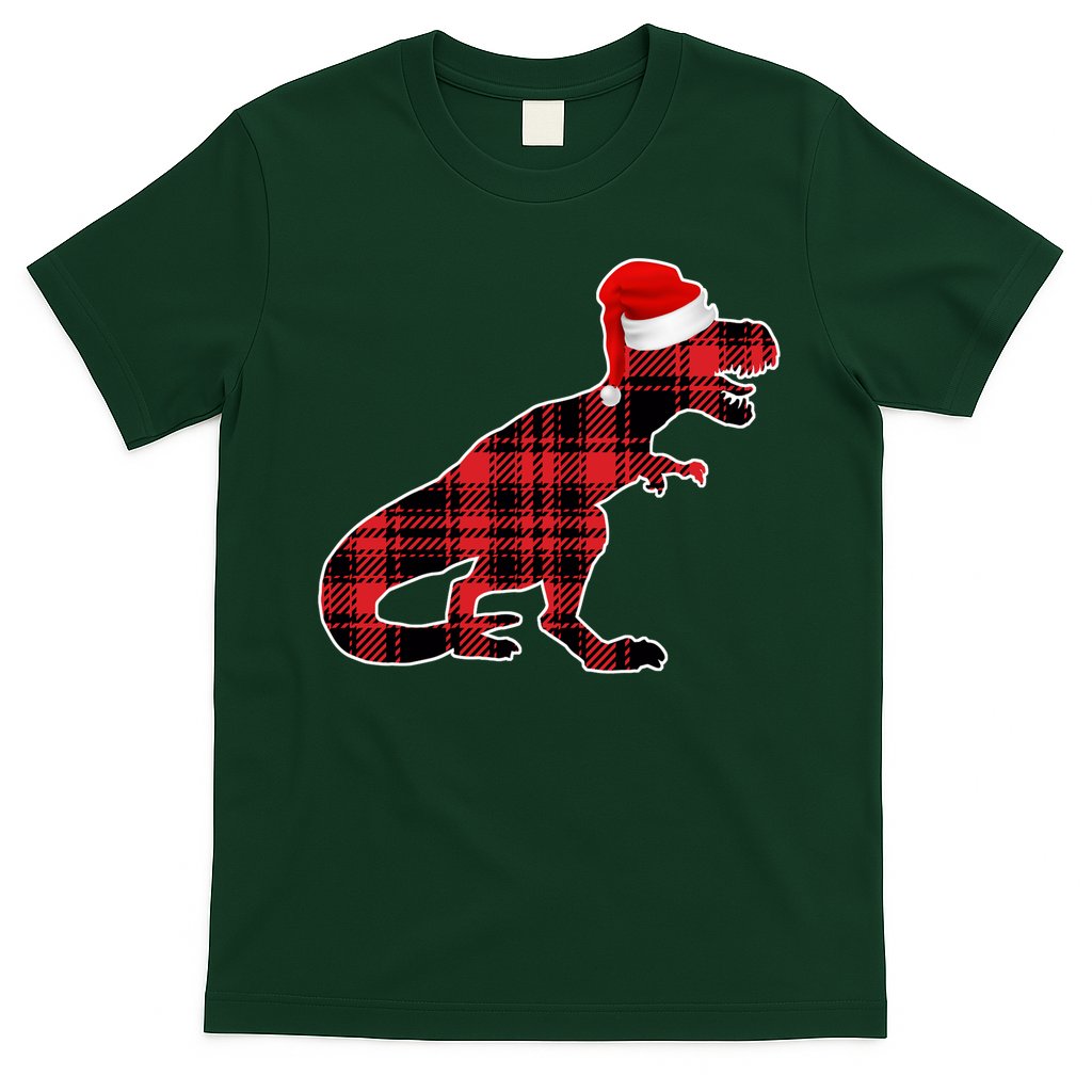Dinosaur Santa Plaid T-Shirt Hoodie, Sweatshirt | CoreVibeTees.com