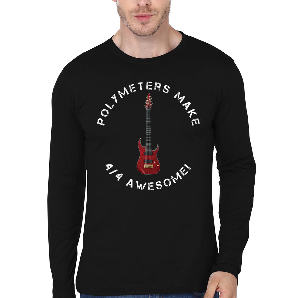 Polymeters make 4/4 awesome! Black T-Shirt Hoodie, Sweatshirt | CoreVibeTees.com