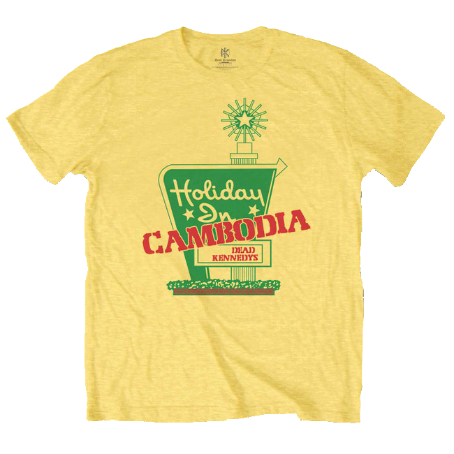 Dead Kennedys Holiday in Cambodia Yellow T-Shirt Hoodie, Sweatshirt | CoreVibeTees.com
