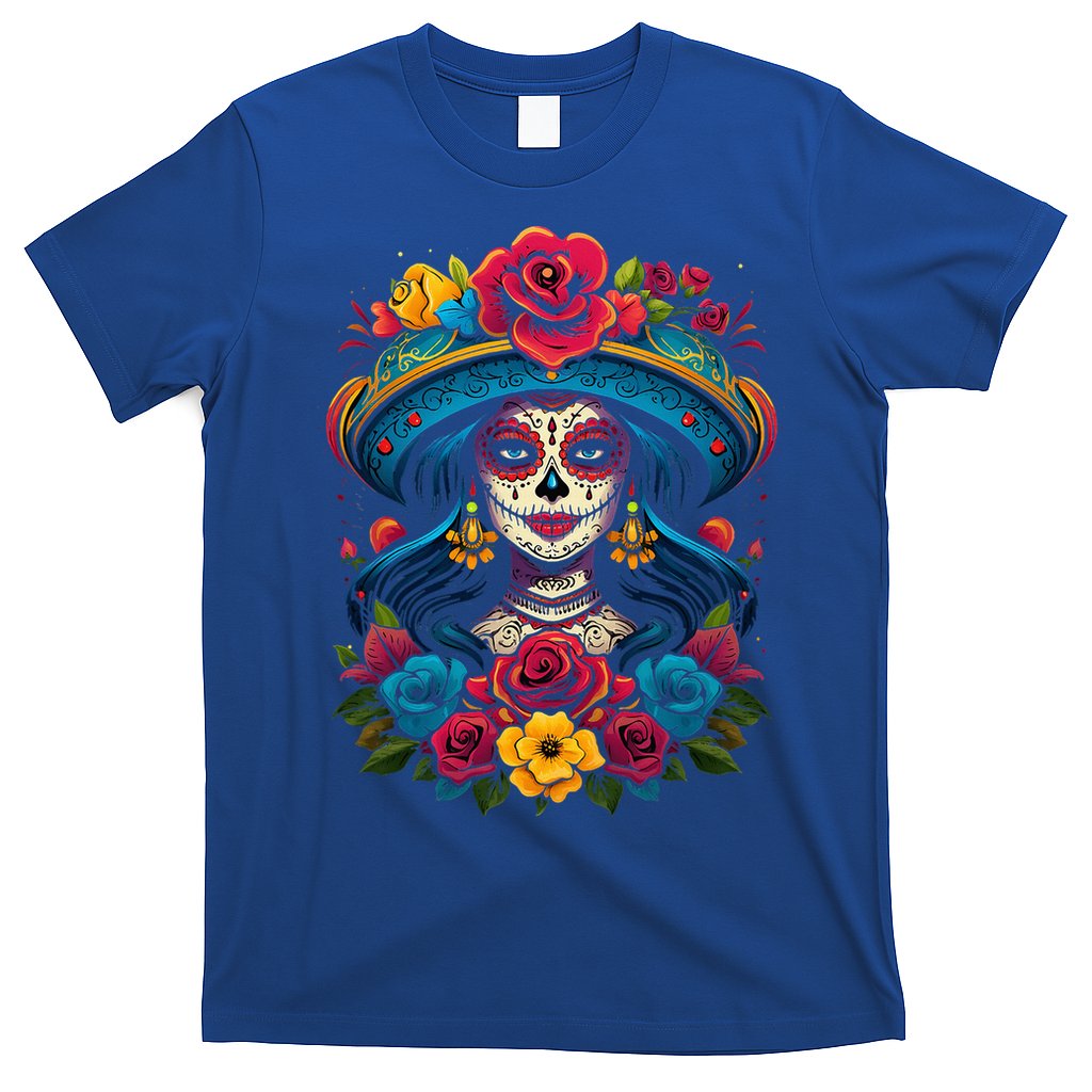 De Los Muertos La Catrina Sugar Skull Day Of The Dead T-Shirt Hoodie, Sweatshirt | CoreVibeTees.com
