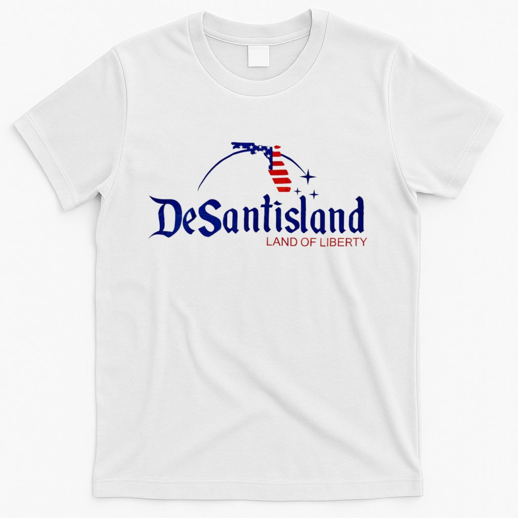 Desantisland Land Of Liberty Florida American Flag T-Shirt Hoodie, Sweatshirt | CoreVibeTees.com