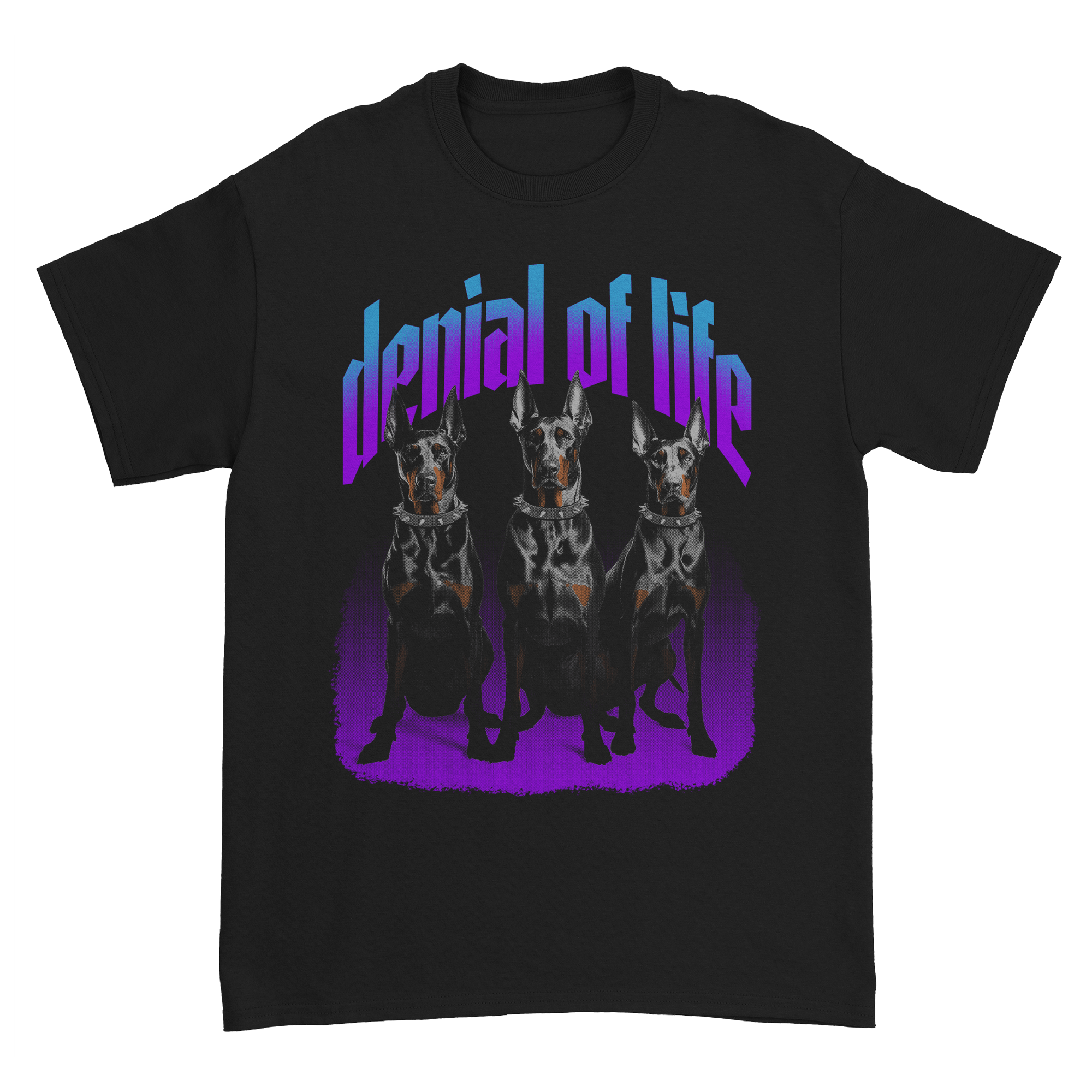 Denial of Life - Doberman T-Shirt Hoodie, Sweatshirt | CoreVibeTees.com