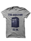 The Doctor IS In Grey Melange T-Shirt Hoodie, Sweatshirt | CoreVibeTees.com