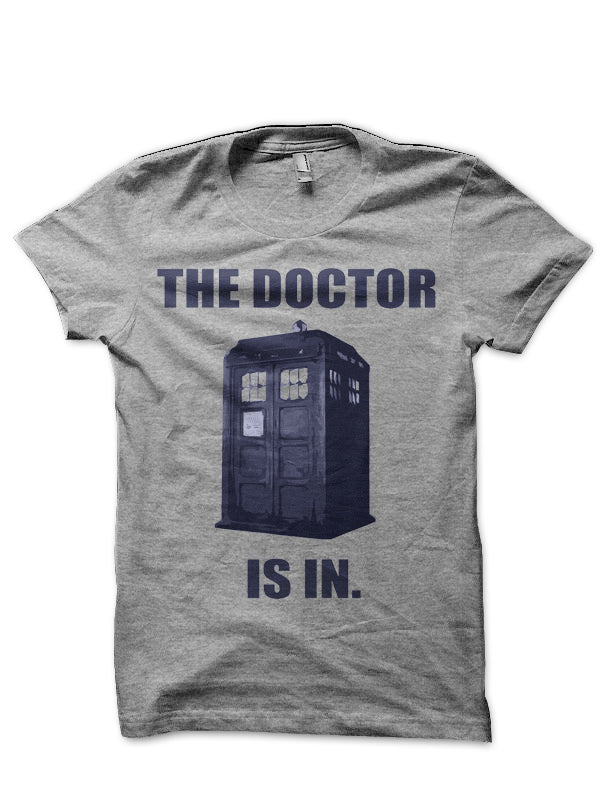 The Doctor IS In Grey Melange T-Shirt Hoodie, Sweatshirt | CoreVibeTees.com