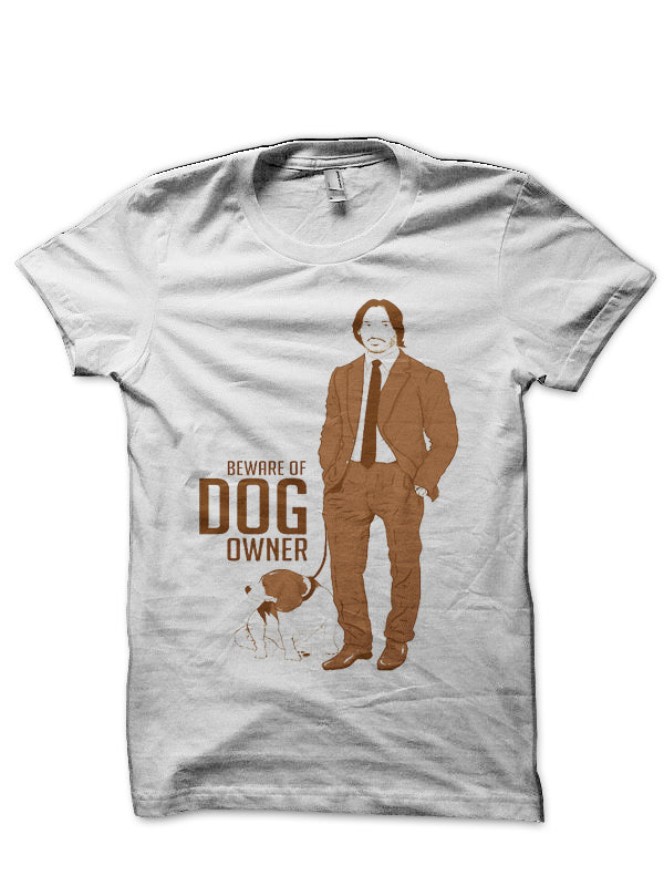 Beware of Dog Owner White T-Shirt Hoodie, Sweatshirt | CoreVibeTees.com