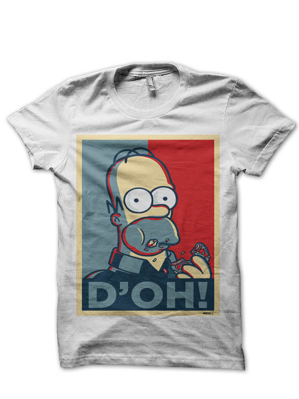 Homer Simpson White T-Shirt Hoodie, Sweatshirt | CoreVibeTees.com