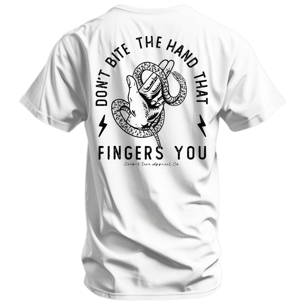 Don't Bite The Hand That Fingers You Men's T-Shirt Hoodie, Sweatshirt | CoreVibeTees.com (Image 3)