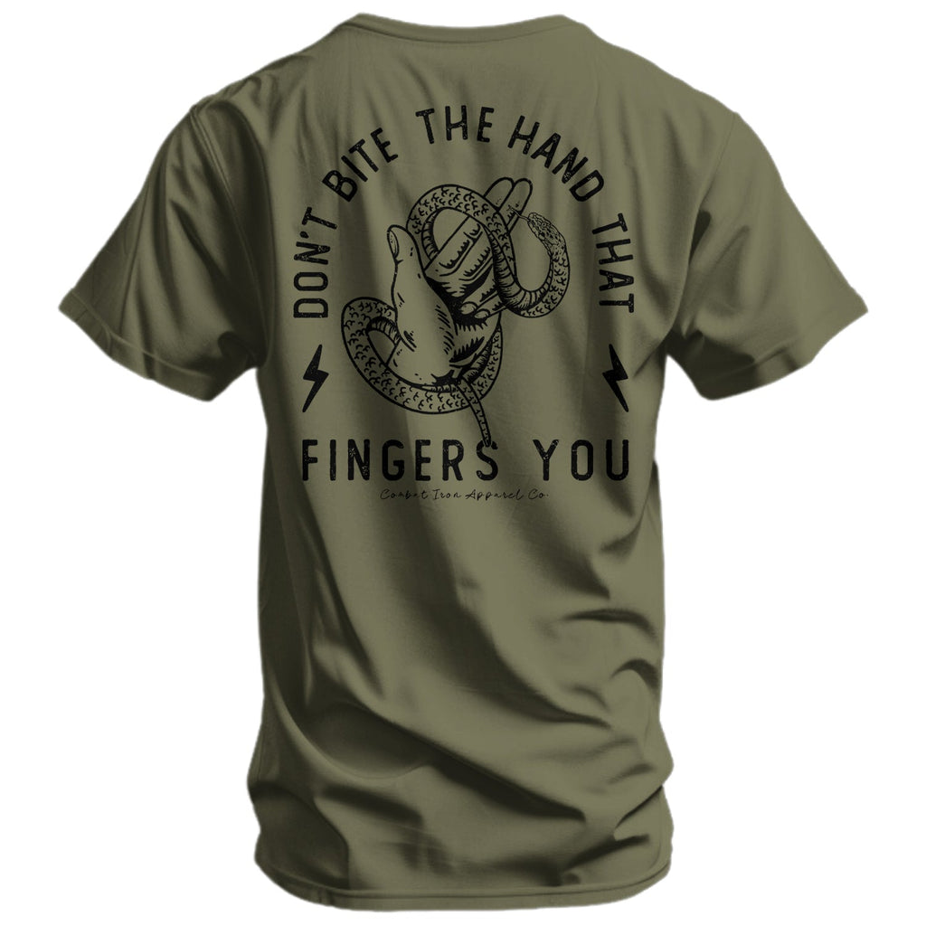 Don't Bite The Hand That Fingers You Men's T-Shirt Hoodie, Sweatshirt | CoreVibeTees.com (Image 2)