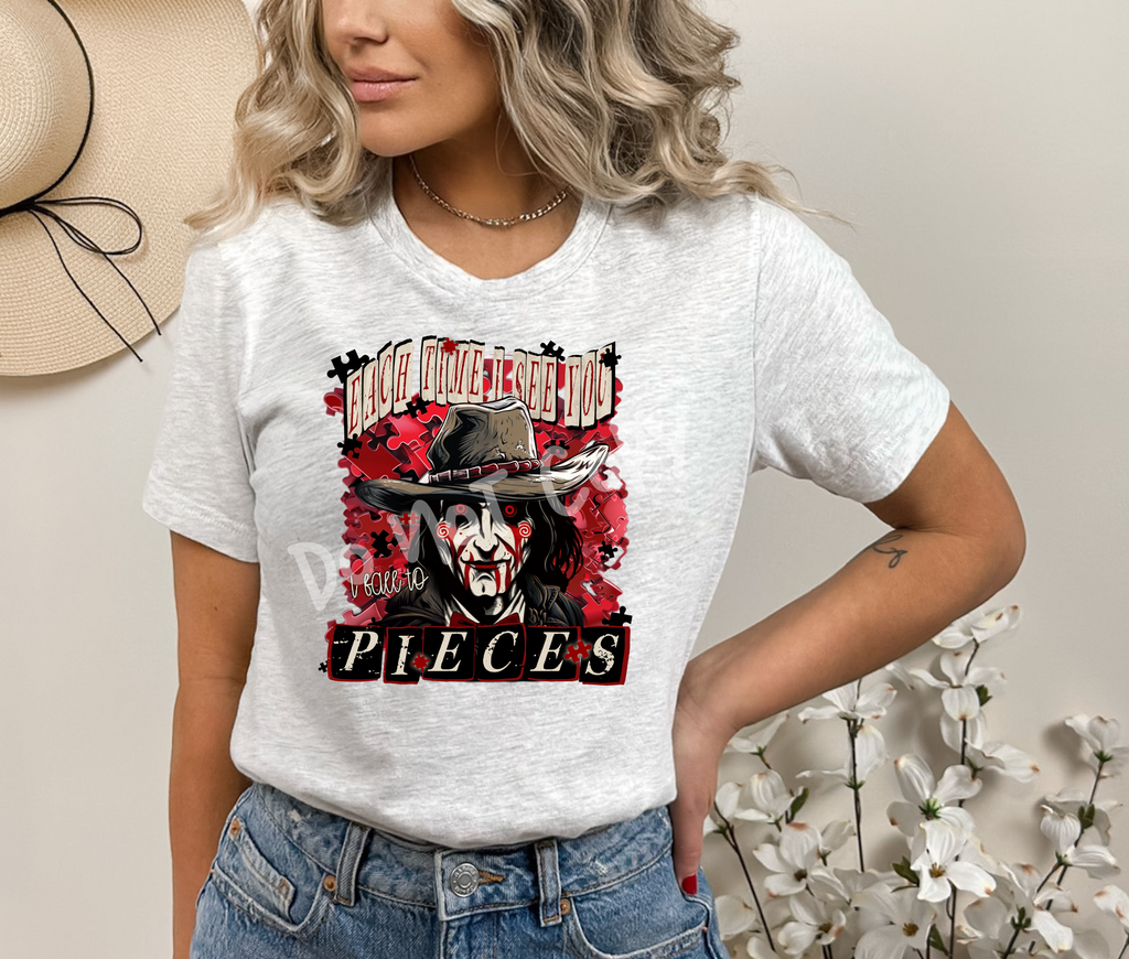 PIECES HORROR TEE Hoodie, Sweatshirt | CoreVibeTees.com (Image 1)
