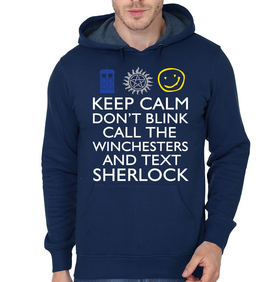 Donâ€™t Blink Navy Blue Hoodie T-Shirts, Sweatshirt | CoreVibeTees.com