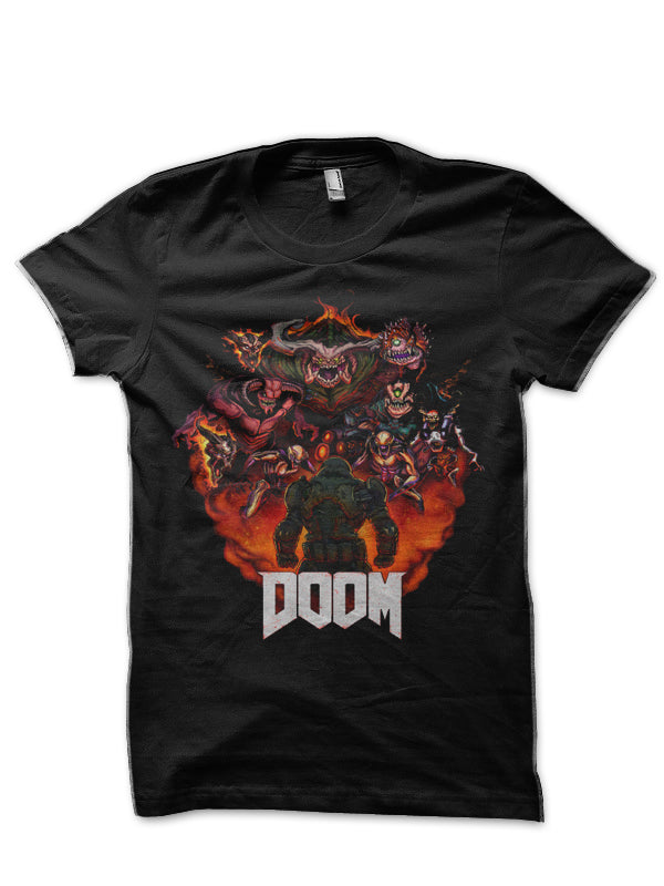 Doom Black T-Shirt Hoodie, Sweatshirt | CoreVibeTees.com
