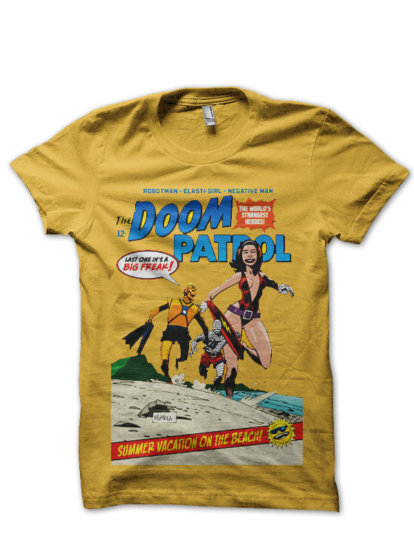 Doom Patrol Half Sleeve Yellow T-Shirt Hoodie, Sweatshirt | CoreVibeTees.com