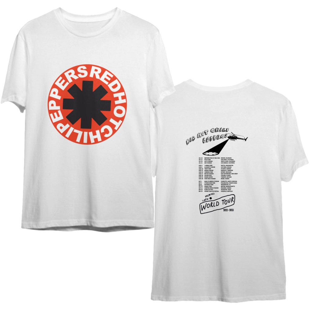 Red Hot Chili Peppers 2023 World Tour Shirt Hoodie, Sweatshirt | CoreVibeTees.com