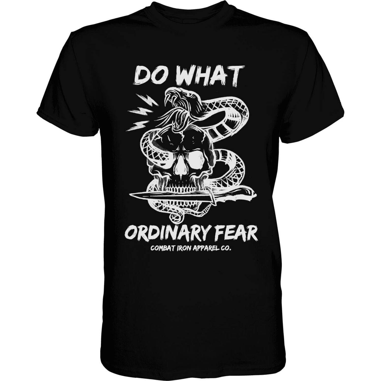 DO WHAT ORDINARY FEAR Snake & Skull Men's T-shirt Hoodie, Sweatshirt | CoreVibeTees.com (Image 1)