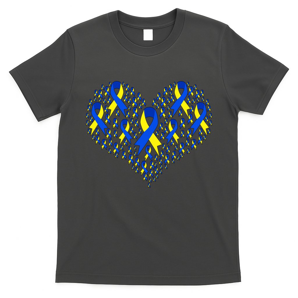 Down Syndrome Ribbon Of Hearts T-Shirt Hoodie, Sweatshirt | CoreVibeTees.com