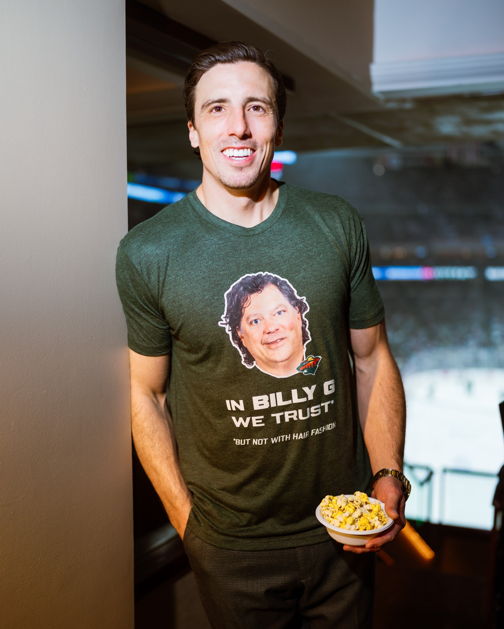 In Billy G We Trust But Not With Hair Fashion Shirt Minnesota Wild