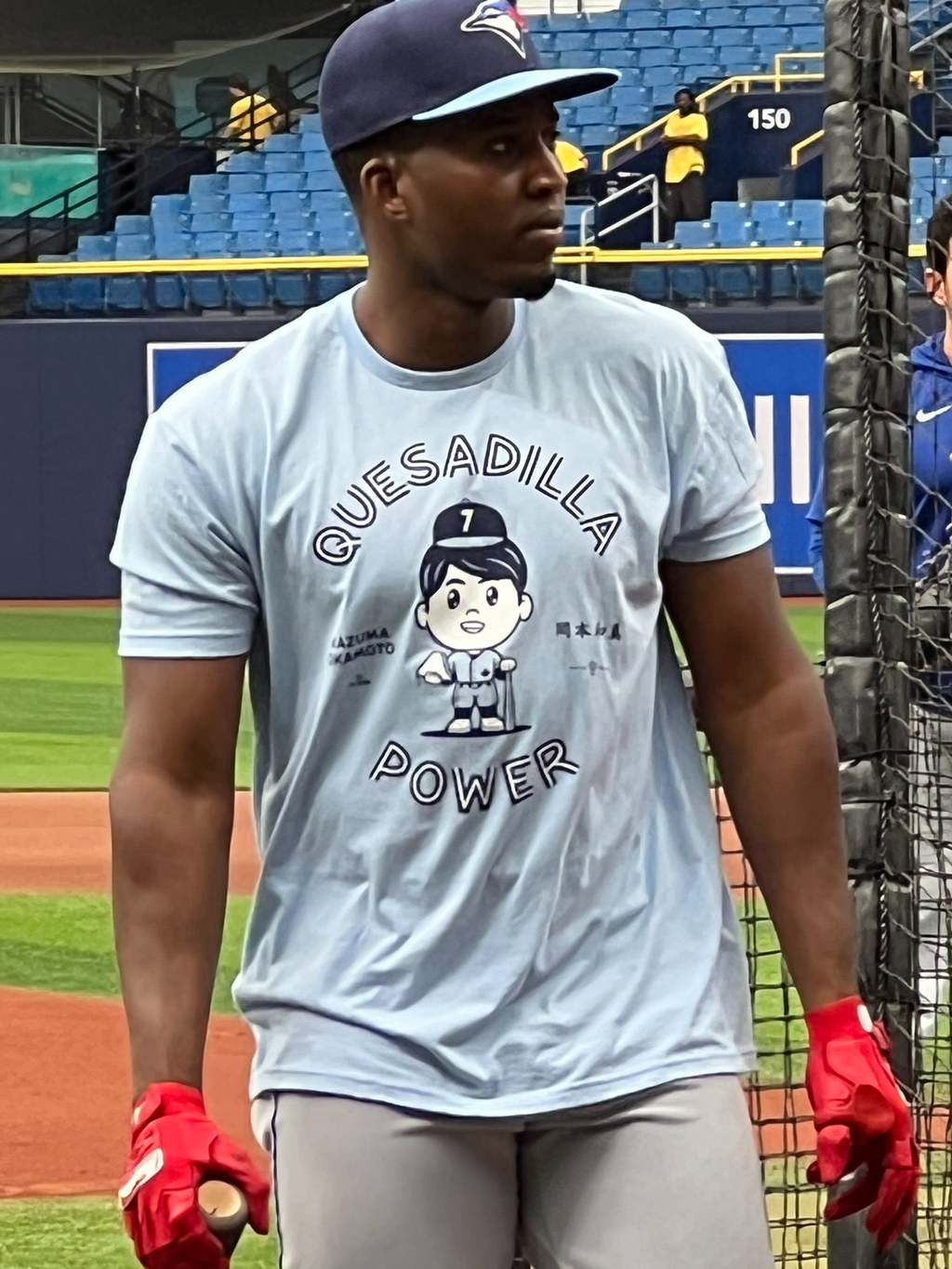Blue Jays Kazuma Okamoto Quesadilla Power Shirt
