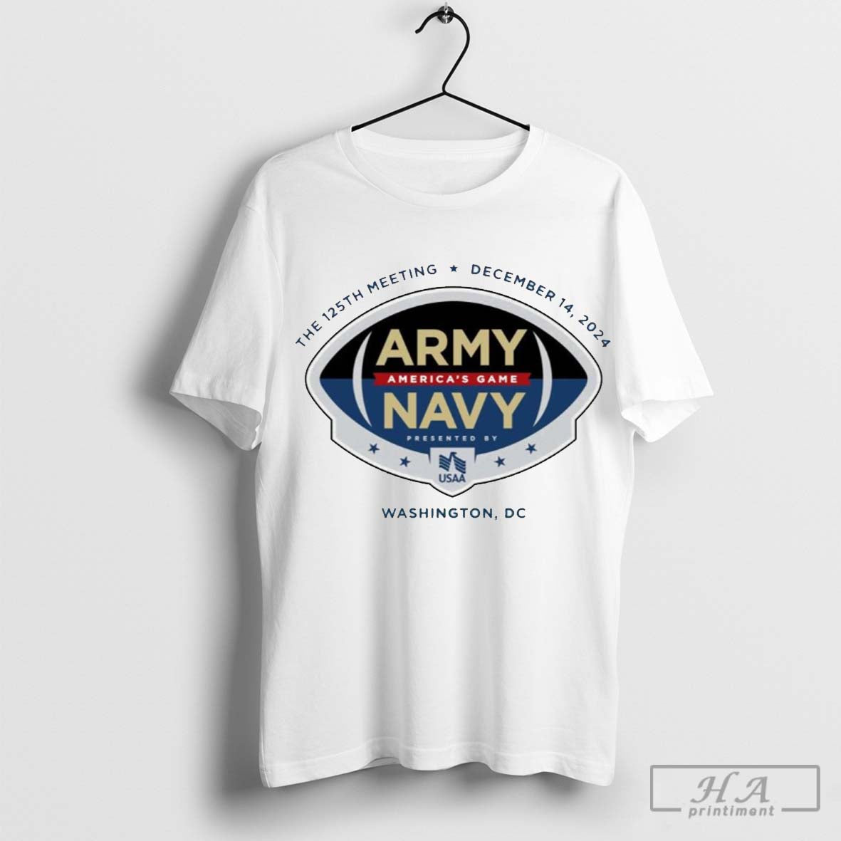 The 125th Meeting December 14 2024 Army Navy Americas Game Washington Dc Logo Graphic T Shirt Hoodie, Sweatshirt