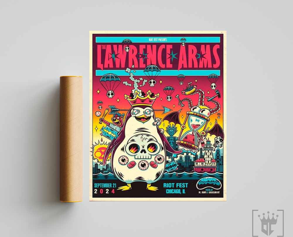 The Lawrence Arms Merch Riot Fest In Chicago IL On September 21 2024 Home Decor Poster Canvas T-Shirts, Hoodie, Sweatshirt
