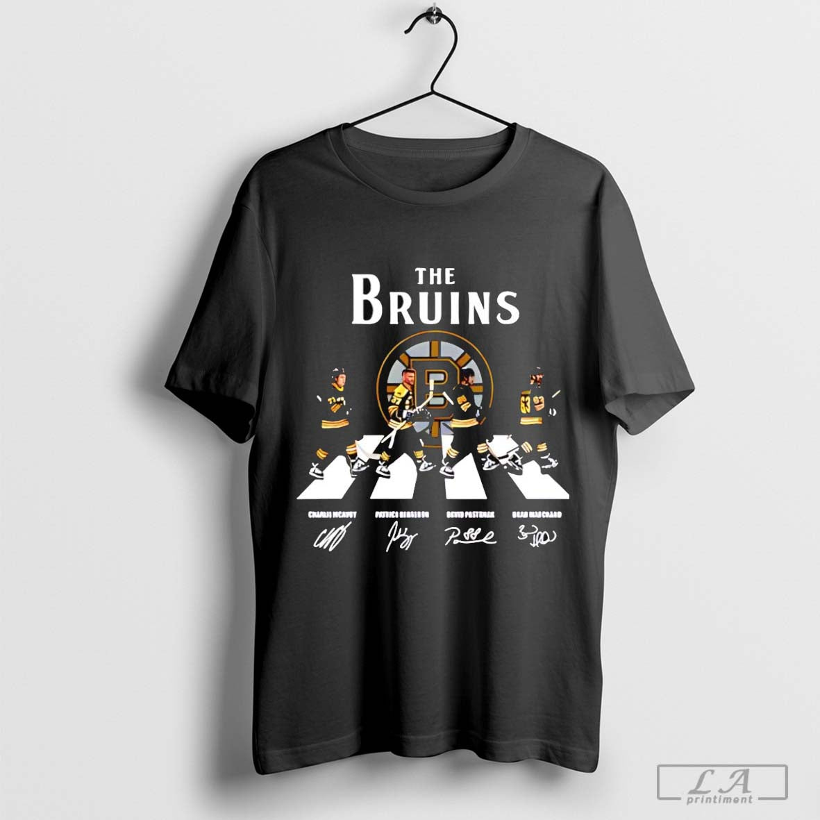 The Boston Bruins Walking Abbey Road Team Player Signatures 2024 T-shirt Hoodie, Sweatshirt | CoreVibeTees.com