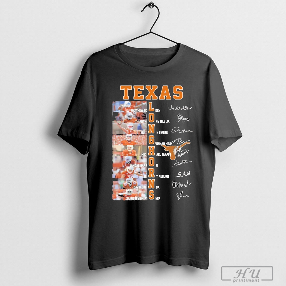 Texas Longhorns Football Signatures 2024 25 Season T Shirt Sweatshirt Hoodie | CoreVibeTees.com