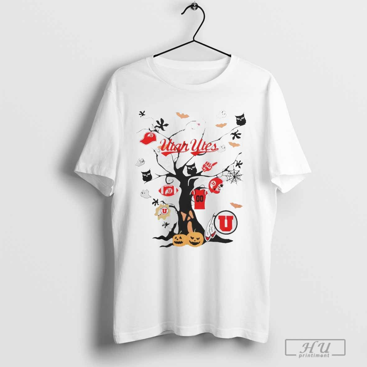 Trending Tree halloween Utah Utes ncaa Team T-Shirt Hoodie, Sweatshirt | CoreVibeTees.com