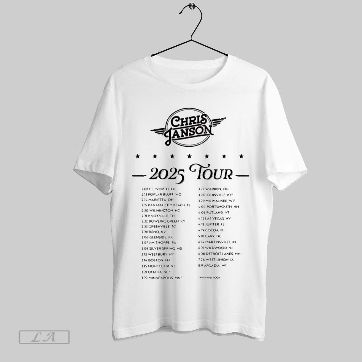 Top Chris Janson Tour 2025 Sweatshirt T Shirt Hoodie | CoreVibeTees.com