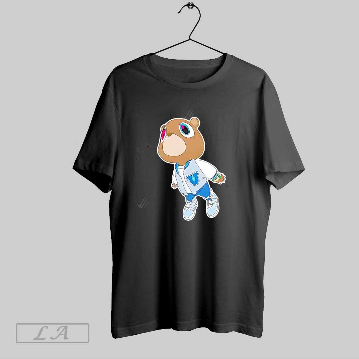 Top Camiseta Kanye West College Graduation Dropout Bear Unisex Sweatshirt T Shirt Hoodie | CoreVibeTees.com
