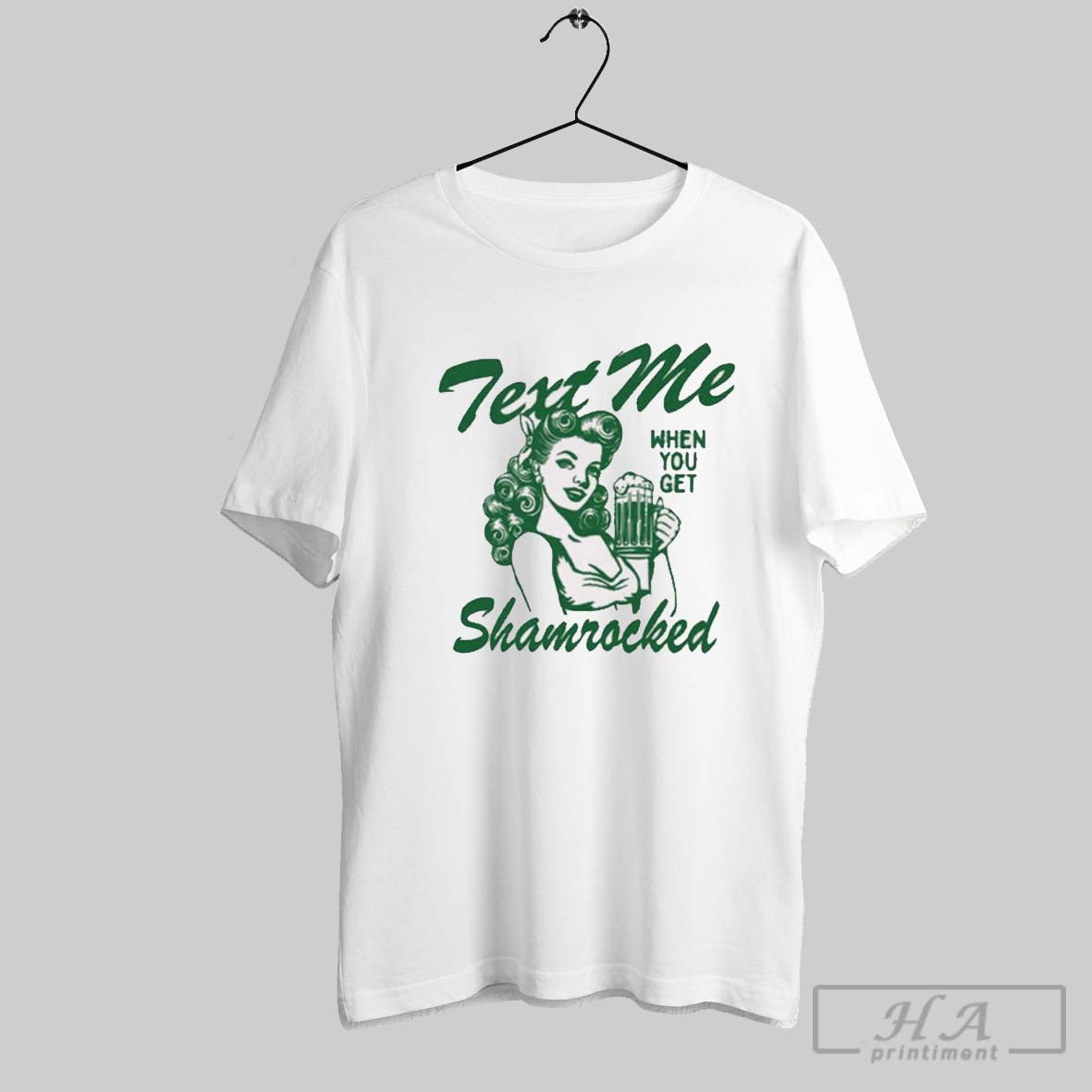Text Me When You Get Shamrocked St Patricks Day 2025 T Shirt Hoodie, Sweatshirt | CoreVibeTees.com
