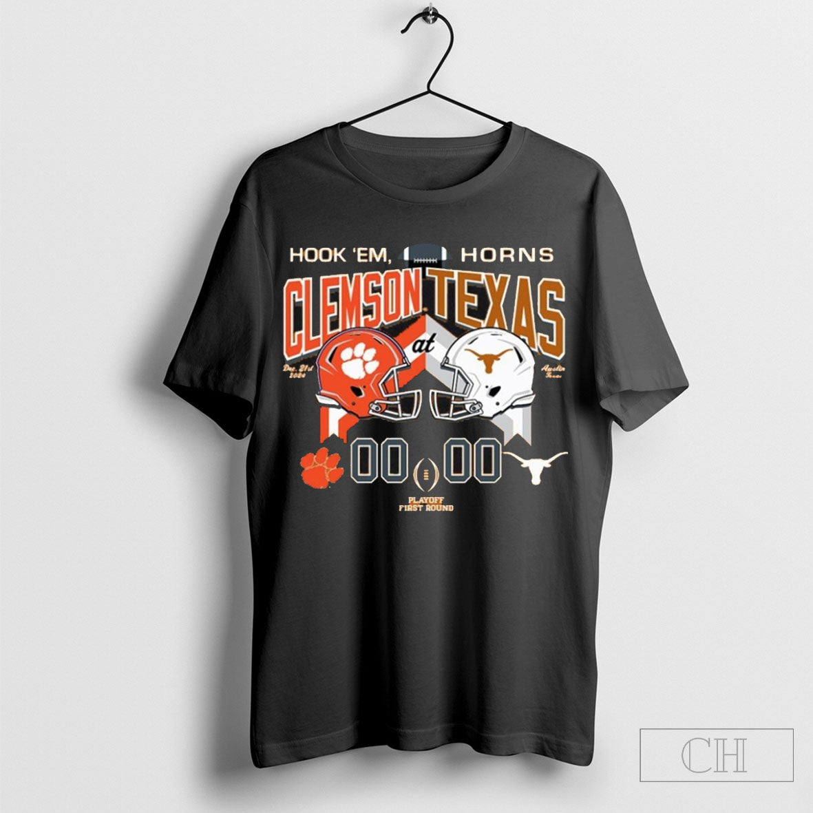 Texas Vs Clemson 2024 Cfp First Round Score T-Shirts, Hoodie, Sweatshirt | CoreVibeTees.com