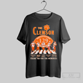 The Clemson Tigers Football Teams 129th Anniversary 1896 2025 Thank You For The Memories Signatures T Shirt T Shirt...