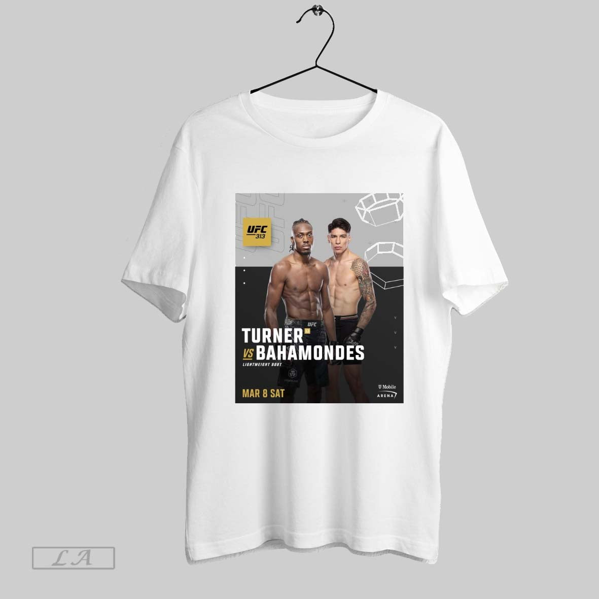 Top Ufc 313 Jalin Turner Vs Ignacio Bahamondes Lightweight Bout Mar 8 2025 Poster T Shirt Hoodie, Sweatshirt