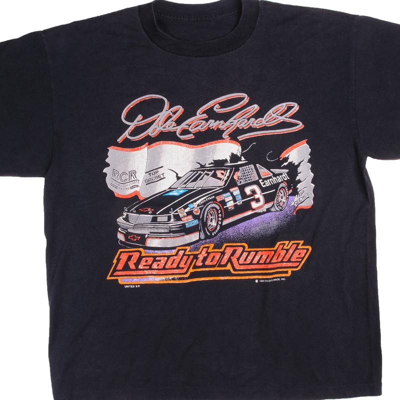 Vintage 1989 Nascar Chase Dale Earnhardt T-Shirt Classic Cotton Menswear Top Tshirt Embroidered Hoodie Sweatshirt (Image 6)
