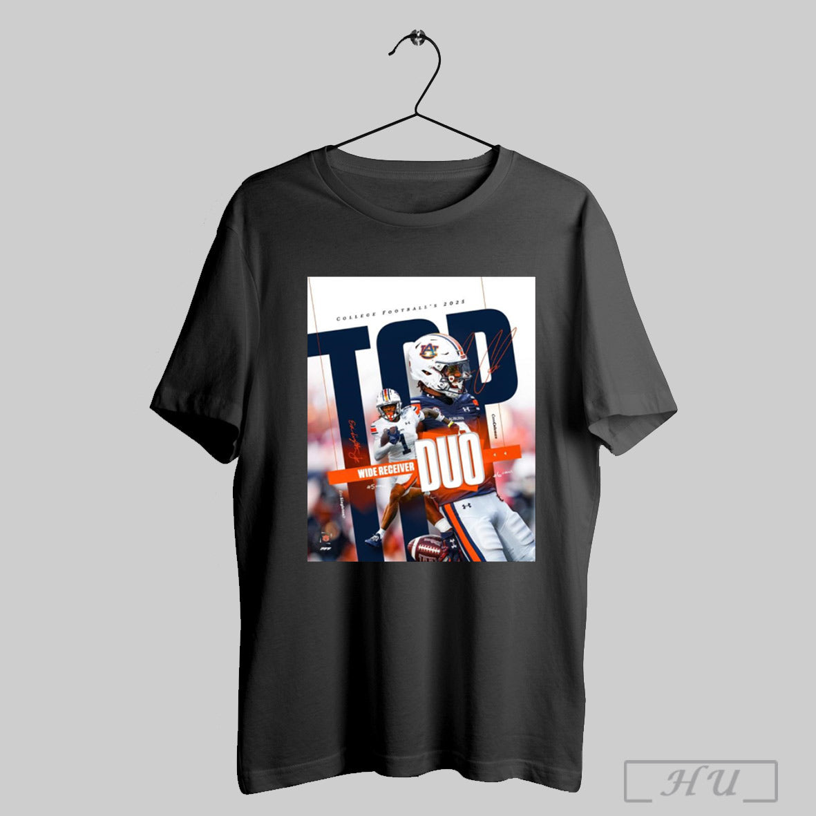 Trendy Auburn Football Cam Coleman Eric Singleton Jr College Footballs 2025 Top Wide Receiver Duo Signatures Poster T...