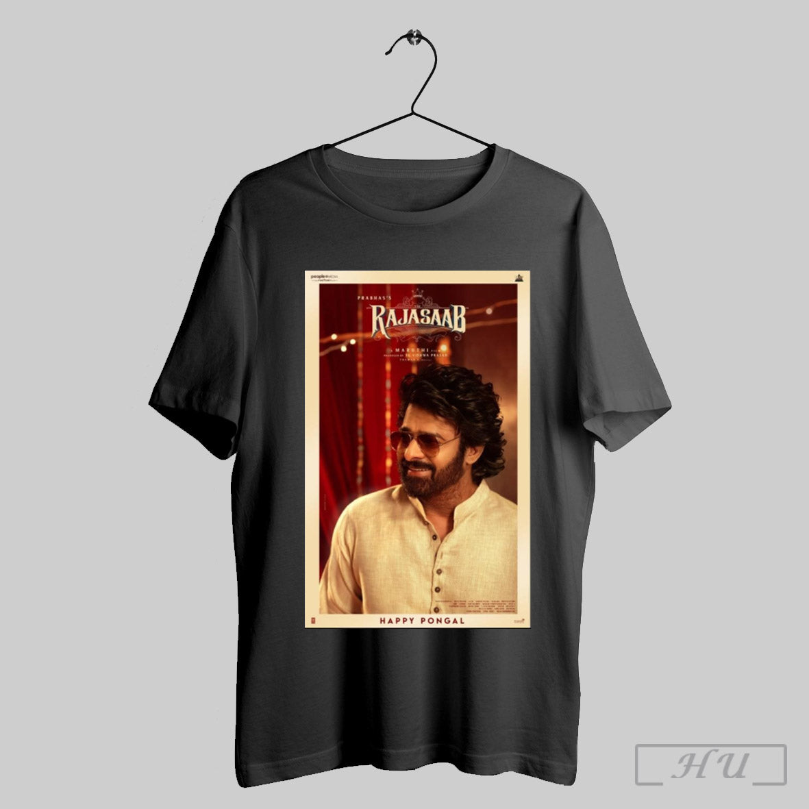 The Raja Saab Prabhas Maruthi Film Produced By Tg Vishwa Prasad Thaman S Musical Happy Pongal Poster T Shirt Hoodie,...