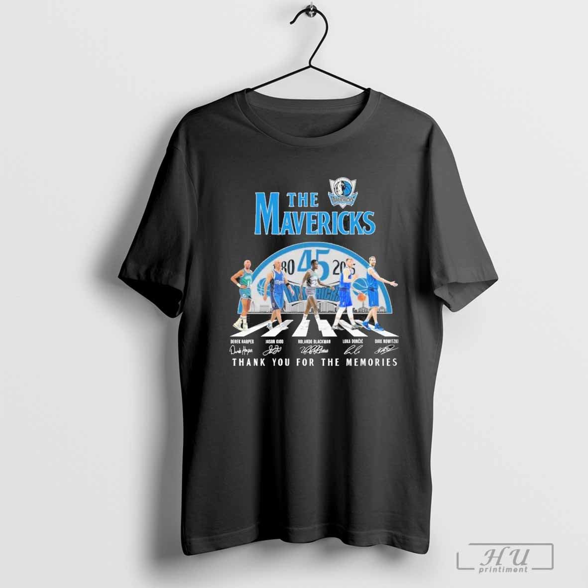 The Dallas Mavericks Abbey Road 45th Anniversary 1980-2025 Signatures Shirt Hoodie, Sweatshirt | CoreVibeTees.com