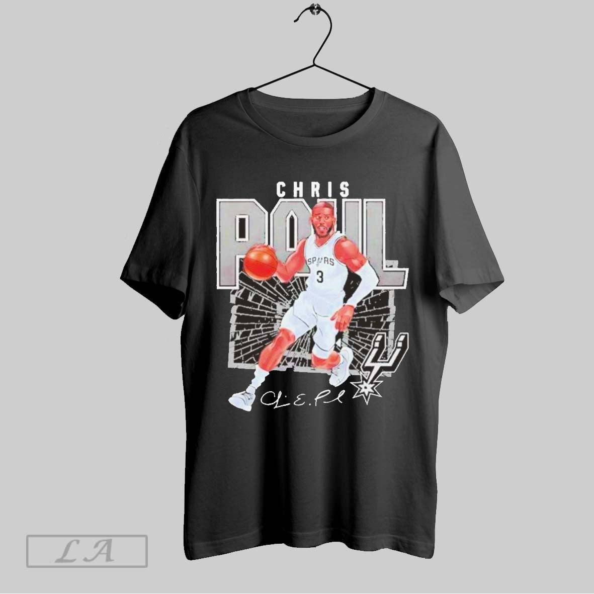 Top Chris Paul San Antonio Spurs Nba Basketball Shattered Signature Unisex Sweatshirt T Shirt Hoodie | CoreVibeTees.com
