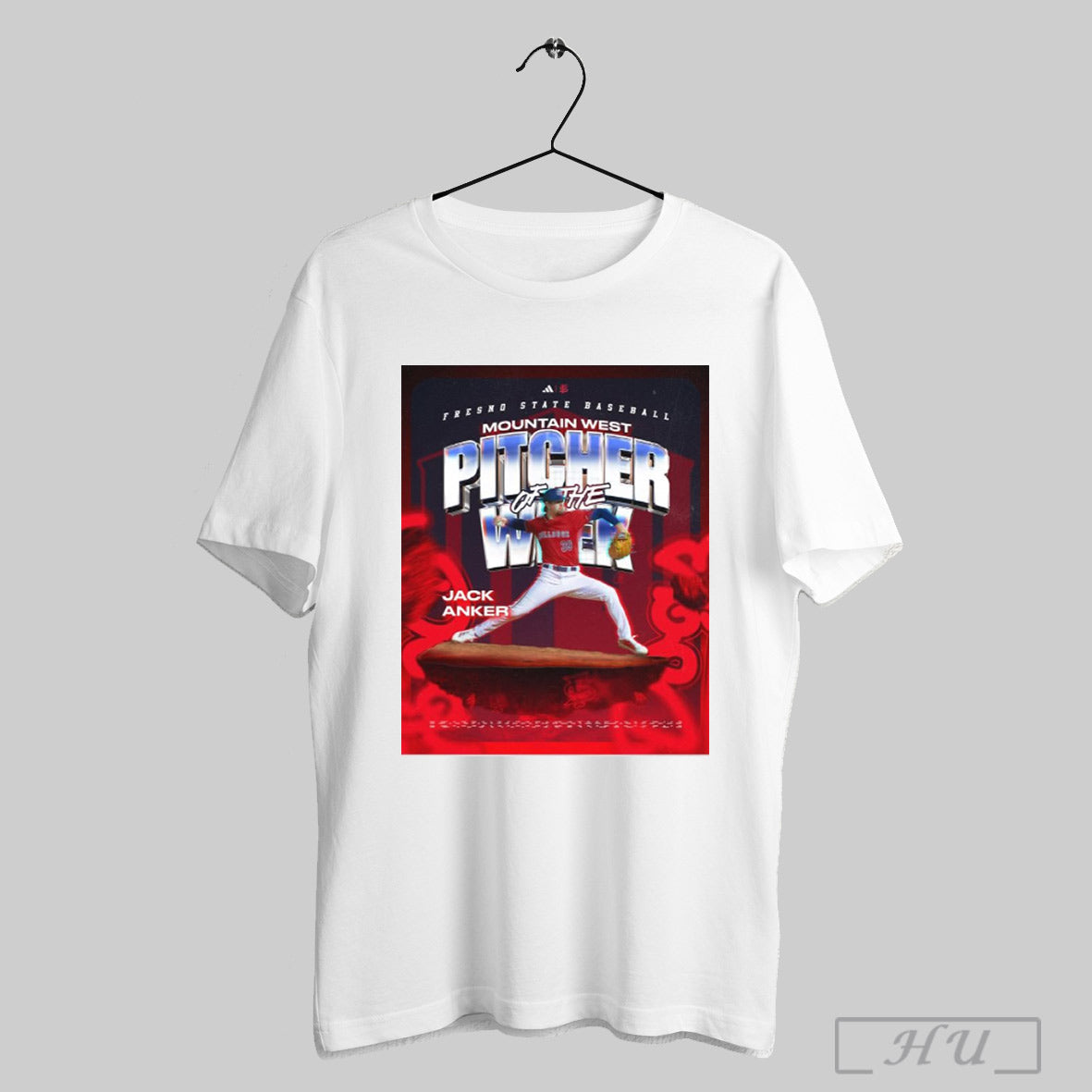 Trendy Fresno State Bulldogs Baseball Jack Anker Mountain West Pitcher Of The Week Poster T Shirts Hoodie, Sweatshirt