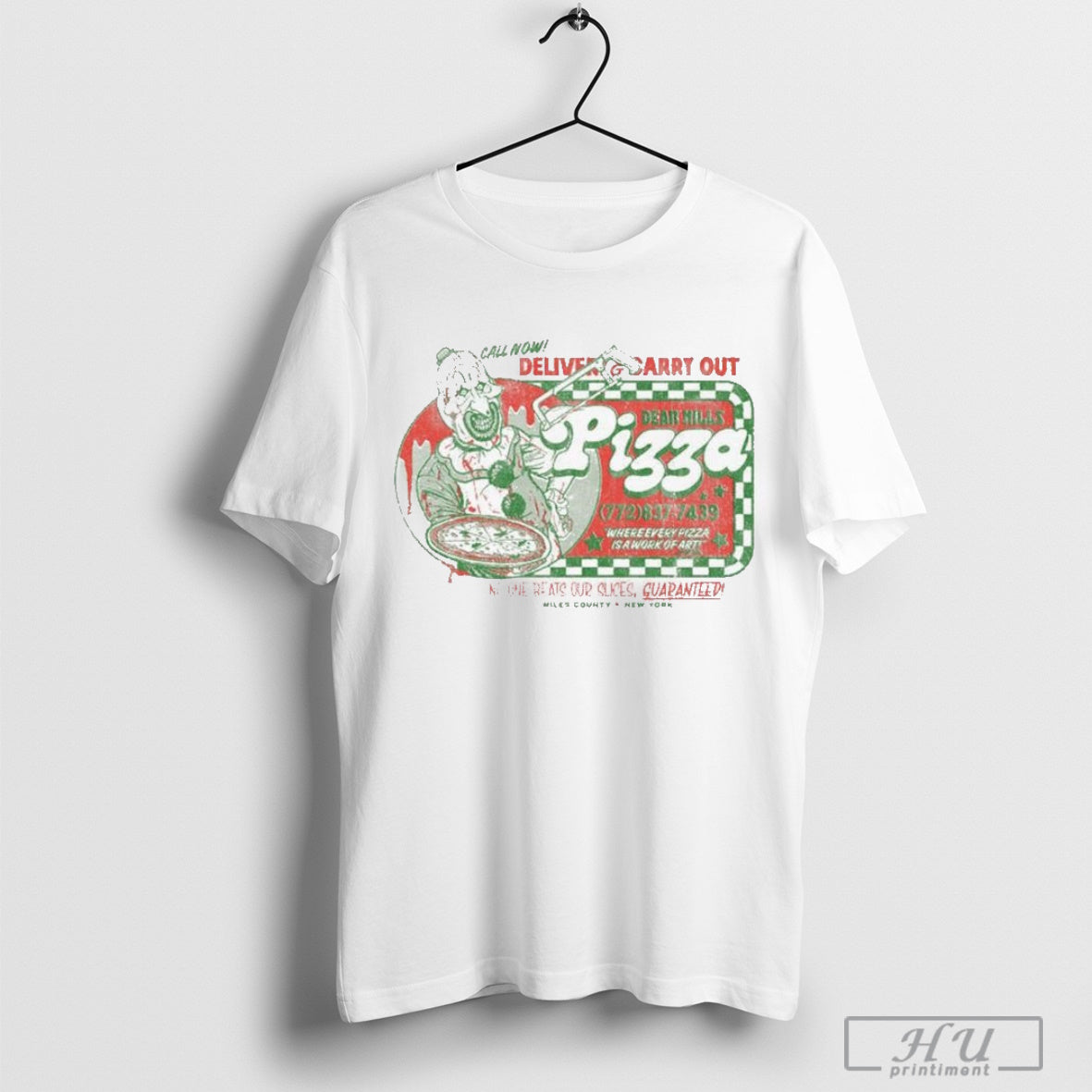 Terrifier - Dear Hills Pizza T-shirt Hoodie, Sweatshirt | CoreVibeTees.com