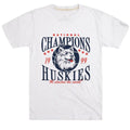 Vintage UConn Huskies 1999 Championship Tee Classic Cotton Menswear Top Embroidered Hoodie Sweatshirt (Image 1)