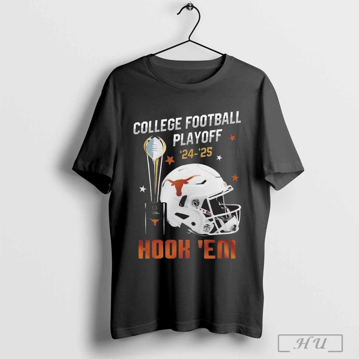 Texas Longhorns College Football Playoff 2024 2025 Hook Em Cup And Helmet T Shirt Hoodie, Sweatshirt | CoreVibeTees.com